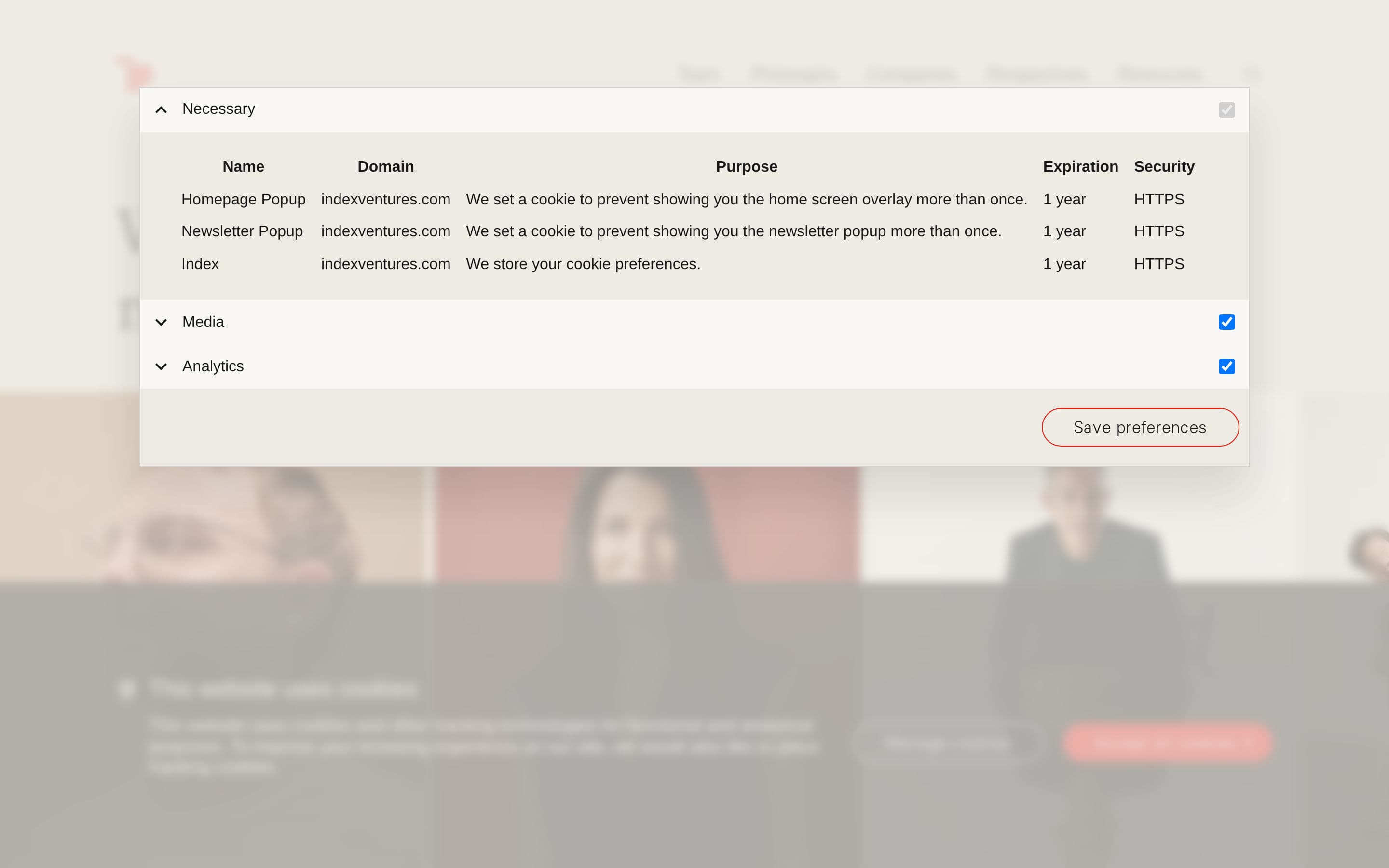 Top performer in Finance: index ventures