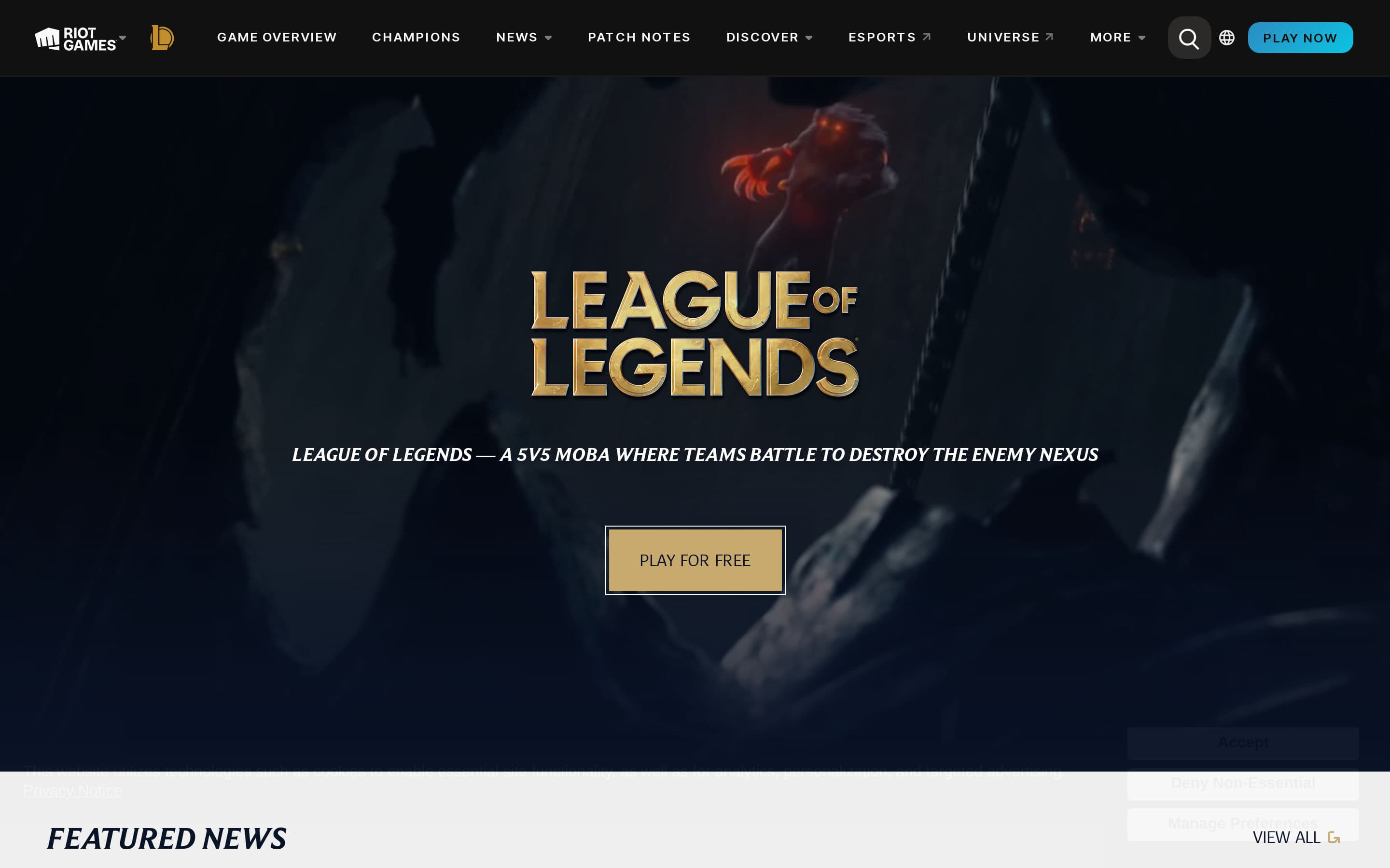 Top performer in Gaming: league of legends