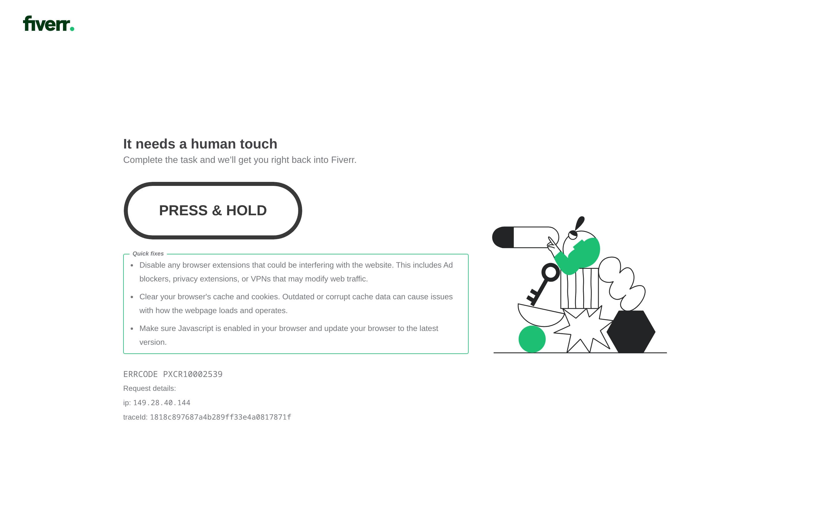 Top performer in Online Marketplace: fiverr