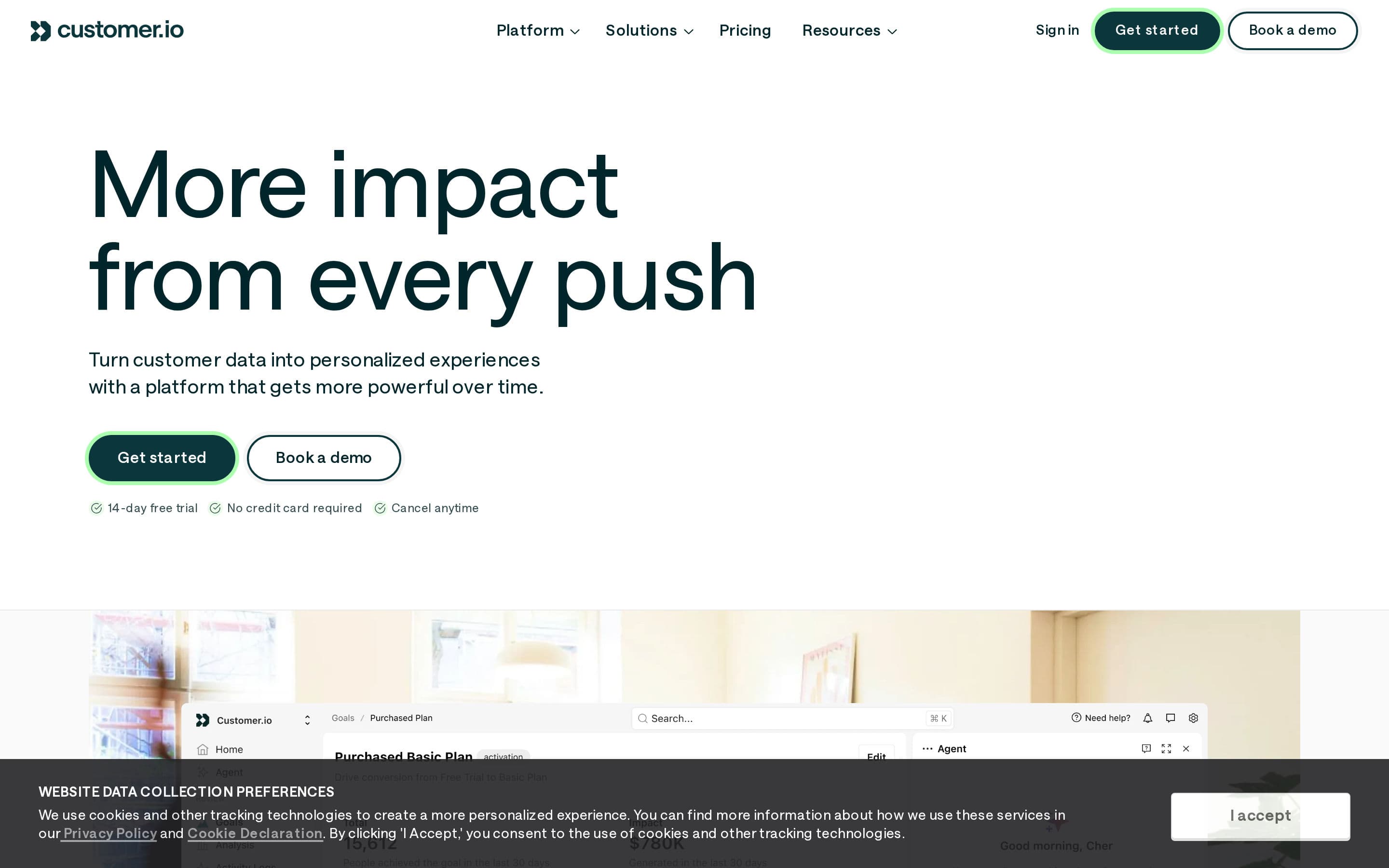 Top performer in Agency & Consulting: customerio