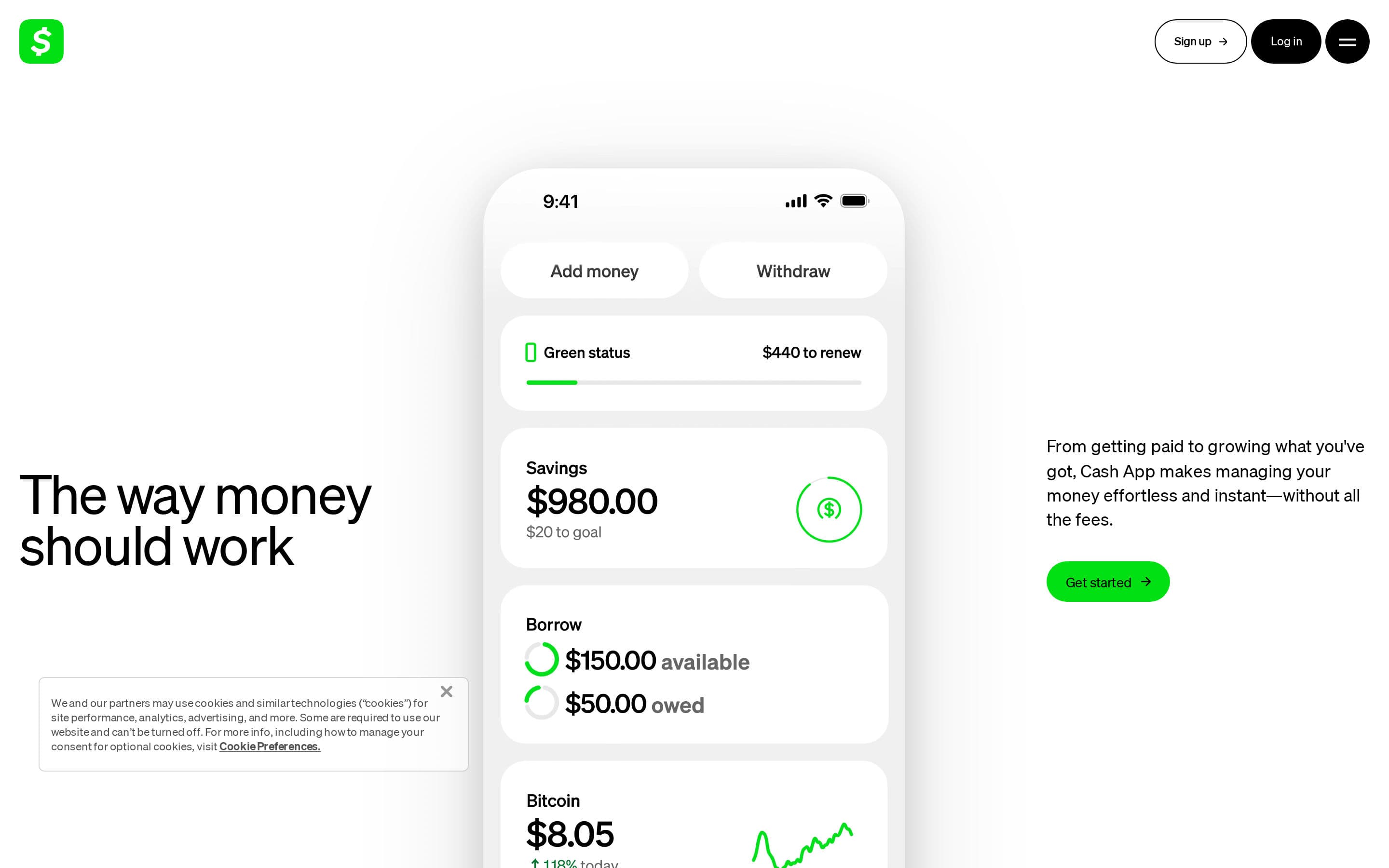 Top performer in Applications: cash app
