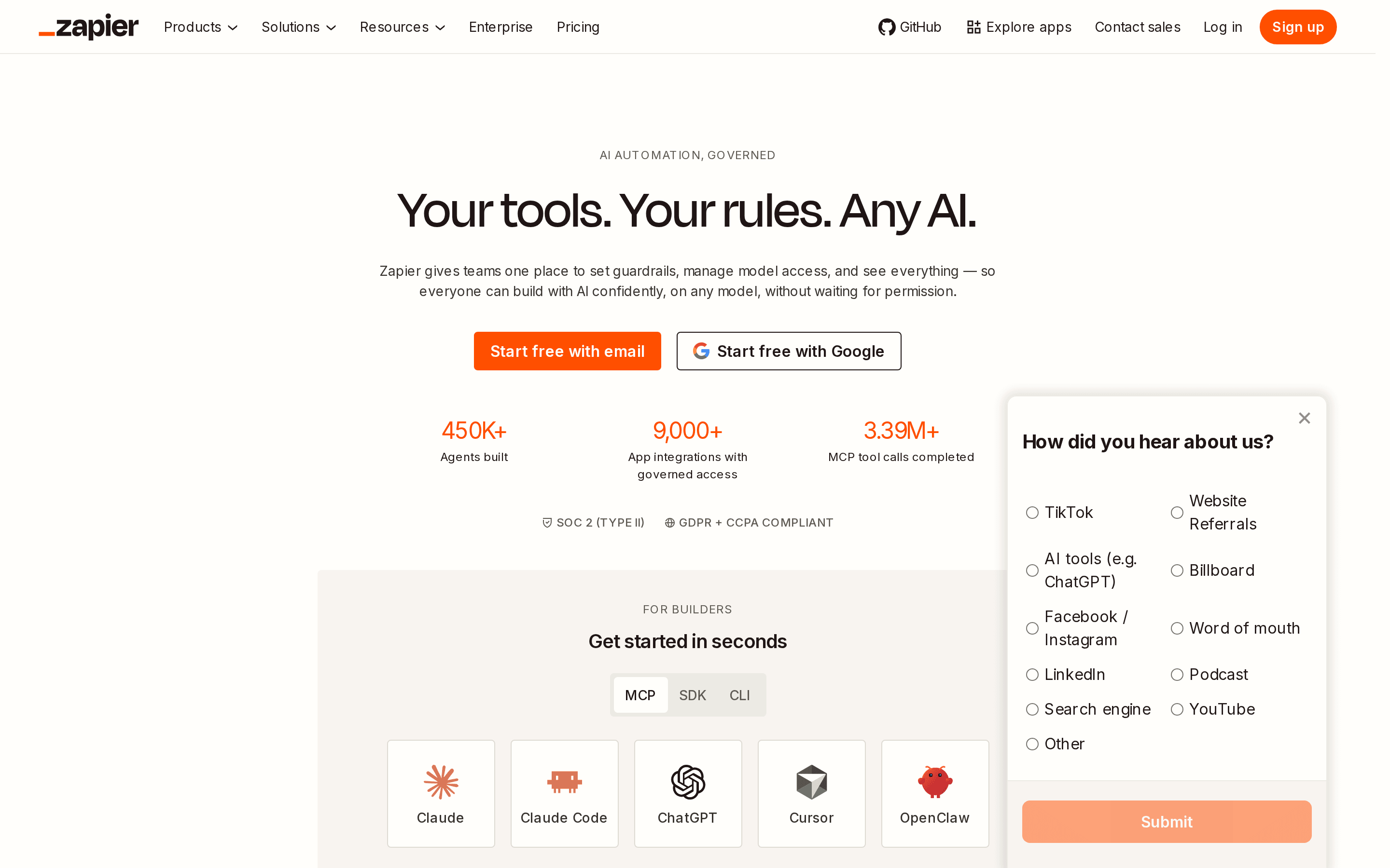 Top performer in SaaS: zapier